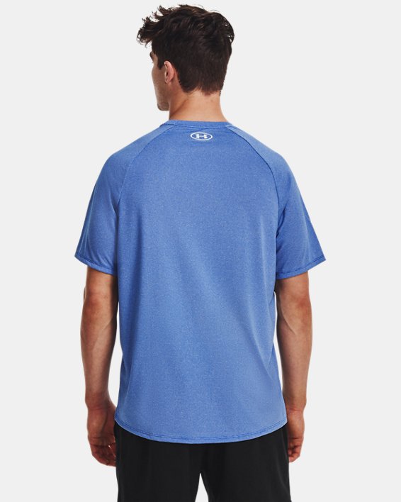 Camiseta de manga corta con textura UA Tech™ 2.0 para hombre, Blue, pdpMainDesktop image number 1